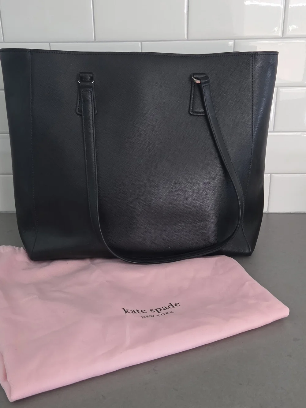 New Authentic Kate Spade Perry Leather Laptop Tote Bag